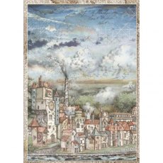 Stamperia A4 Rice Paper Sir Vagabond Cityscape DFSA4514 – 5 for £9.99