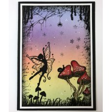 Nellie‘s Choice Clearstamp Silhouette Fairy Tale Mushrooms 23 - FTCS023
