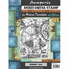 Stamperia Mixed Media Stamp Sir Vagabond Mechanism WTKAT14