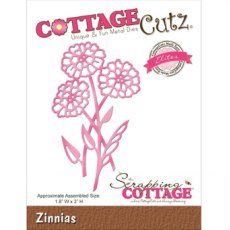 Cottage Cutz Zinnias Cutting Die
