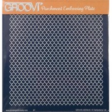 ClarityStamp Groovi Parchment Embossing Plate Lace Netting A5