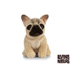 Living Nature 20cm French Bulldog Soft Toy Dog Puppy AN452