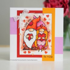 Woodware Clear Singles Valentine Gnome 4 in x 6 in Stamp