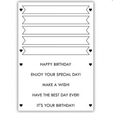 Julie Hickey Designs - Birthday Message Stamp Set JH1044