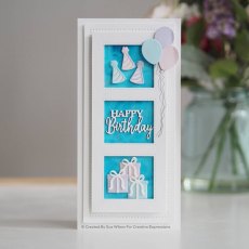 Creative Expressions Sue Wilson Mini Expressions Stacked Happy Birthday Craft Die