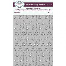Creative Expressions Art Deco Flowers 5 3/4 in x 7 1/2 in 3D Embossing Folder