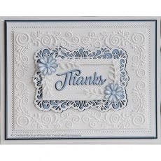 Creative Expressions Swirling Frame 5 3/4 in x 7 1/2 in 3D Embossing Folder