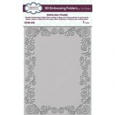 Creative Expressions Swirling Frame 5 3/4 in x 7 1/2 in 3D Embossing Folder