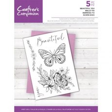 Crafters Companion Clear Acrylic Stamps - Beautiful You