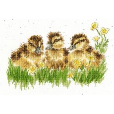 Bothy Threads Buttercup Hannah Dale Wrendale Duck Chicks Counted Cross Stitch Kit XHD78