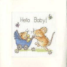 Bothy Threads Hello Baby! Christmas Card Counted Cross Stitch Kit XGC21