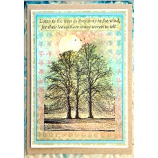 Crafty Individuals 'Tree Trio' Red Rubber Stamp CI-453