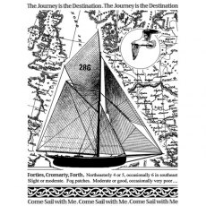 Crafty Individuals 'Come Sail With Me' Red Rubber Stamp CI-457