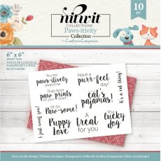 Nitwit Pawsitivity - Clear Acrylic Stamp Set