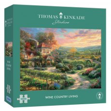 Gibsons Thomas Kinkade Wine Country Living 1000 Piece jigsaw Puzzle New G6309