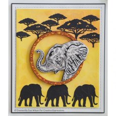 Creative Expressions Elephant Pre Cut Stamp Co-ords With CED1314