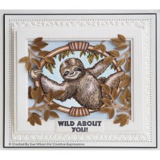 Creative Expressions Sloth Pre Cut Stamp Co-ords With CED1313