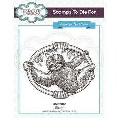 Creative Expressions Sloth Pre Cut Stamp Co-ords With CED1313