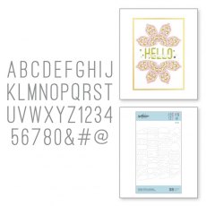 Spellbinders Simply Perfect Alphabet Etched Dies S5-442