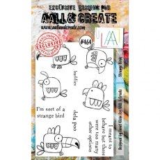 Aall & Create A6 Stamp #464 - Strange Birds