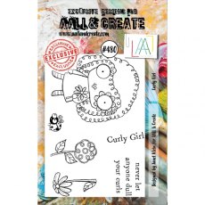 Aall & Create A7 Stamp #480 - Curly Girl