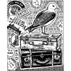 Crafty Individuals 'Seagull Adventure'  Red Rubber Stamp CI-344