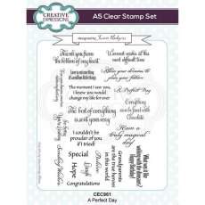 Creative Expressions Jamie Rodgers A Perfect Day A5 Clear Stamp Set