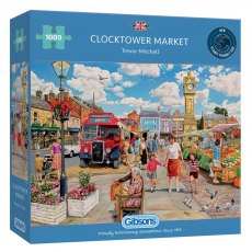 Gibsons Clocktower Market 1000 Piece jigsaw Puzzle New G6321