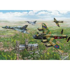 Gibsons Changing Of The Guard 1000 Piece Warplanes jigsaw Puzzle New G6315