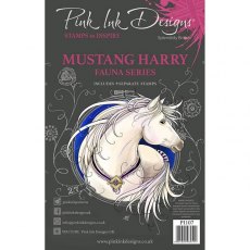 Pink Ink Designs Mustang Harry A5 Clear Stamp Set