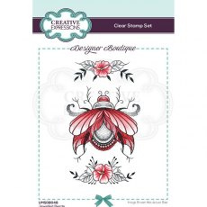 Creative Expressions Designer Boutique Collection Jewelled Beetle A6 Clear Stamp