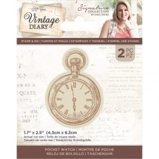 Sara Davies Vintage Diary- Stamp & Die - Pocket Watch