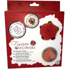 Craft Buddy Forever Flowerz Romantic Roses - Tangerine FF05TG - Makes 35 Flowers