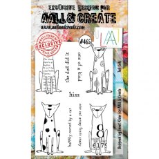Aall & Create A6 Stamp #465 - Tall Cats