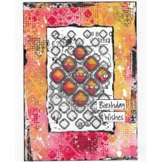 Aall & Create A7 Stamp #470 - Scripted Diamonds