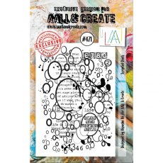 Aall & Create A7 Stamp #471 - Scripted Ovals