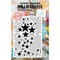 Aall & Create A7 Stamp #485  - Reverse Stars