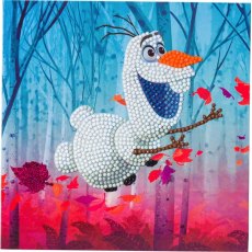 Craft Buddy Disney Frozen Floating Olaf 18x18cm Crystal Art Card Kit CCKDNY801