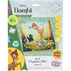 Craft Buddy Disney Bambi & Friends 18x18cm Crystal Art Card Kit CCKDNY804