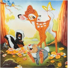 Craft Buddy Disney Bambi & Friends 18x18cm Crystal Art Card Kit CCKDNY804