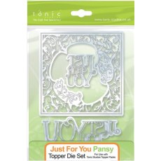 Tonic Studios Just For You Pansy Topper Die Set
