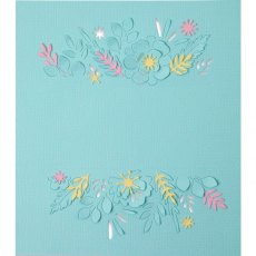 Sizzix Thinlits Die Set 4PK Floral Borders by Olivia Rose 665186