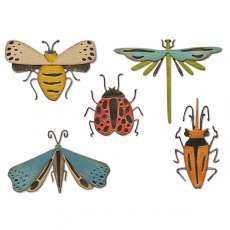 Sizzix Thinlits Die Set 5PK Funky Insects by Tim Holtz 665364