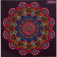 Craft Buddy "Purple Mandala" 18x18cm Crystal Art Card CCK-A75