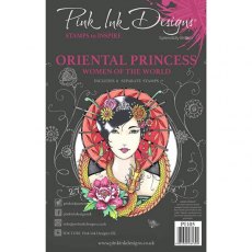 Pink Ink Designs Oriental Princess A5 Clear Stamp Set