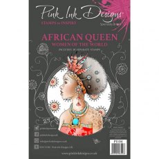 Pink Ink Designs African Queen A5 Clear Stamp Set