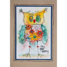 Woodware Clear Singles Fuzzy Friends - Horace 4 in x 6 in Stamp