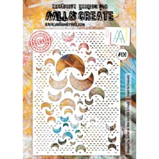 Aall & Create A4 Stencil #120 - Crush on Crescents