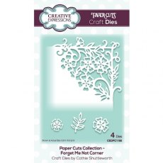 Creative Expressions Paper Cuts Forget Me Not Corner Craft Die