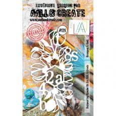Aall & Create A6 Stencil #128 - Hexagons & Buds
